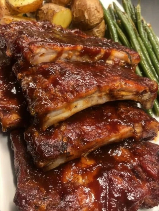 Best Crockpot Barbecue Ribs Recipe Mom's Secret Bbq Ribs Crockpot Slow Cooker Barbecue Ribs Family Recipe Easy Homemade Cr...