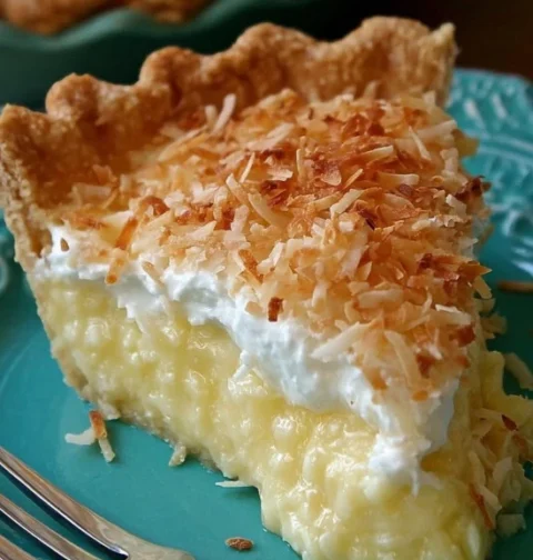 Best Grammie’s Coconut Pie Recipe Easy Homemade Coconut Pie Recipe Southern Style Grammie’s Coconut Pie Low Sugar Gram...