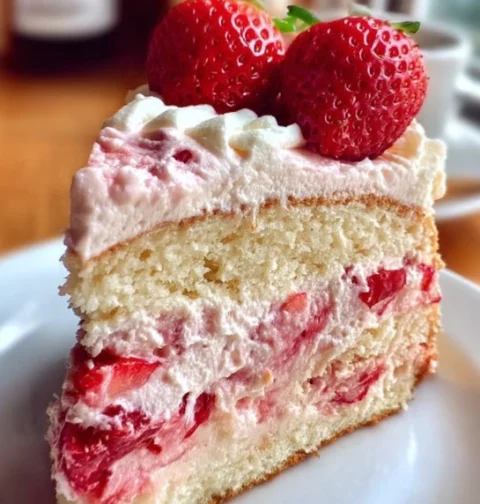 Best Homemade Strawberry Cake Recipe Easy Homemade Strawberry Cake From Scratch How To Make A Strawberry Cake At Home Best...