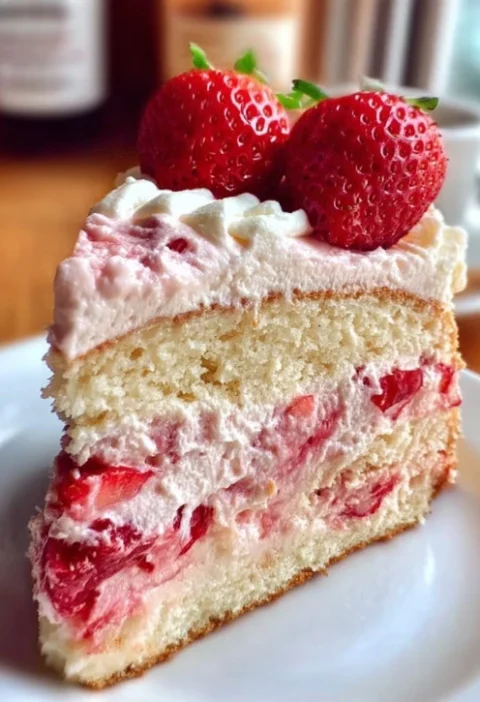 Best Homemade Strawberry Cake Recipe Easy Homemade Strawberry Cake From Scratch How To Make A Strawberry Cake At Home Best...