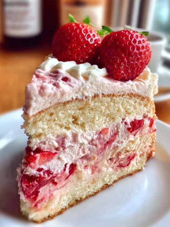 Best Homemade Strawberry Cake Recipe Easy Homemade Strawberry Cake From Scratch How To Make A Strawberry Cake At Home Best...