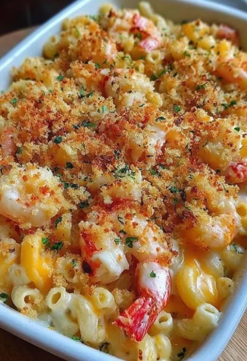 Best Lobster Crab Shrimp Mac And Cheese Recipe Homemade Seafood Mac And Cheese Gourmet Crab Shrimp Lobster Macaroni Cheese...