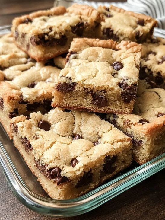 Best Retro Bakery-style Chocolate Chip Cookie Bars Homemade Chocolate Chip Cookie Bars Recipe Easy Retro Chocolate Chip Co...