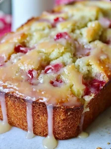 Retro Bakery-Style Rhubarb Cake with Butter Sauce