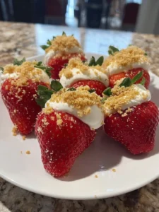 stuffed cheesecake strawberries