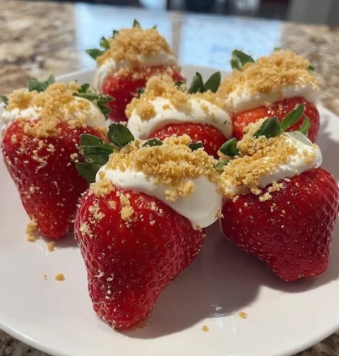 Best Stuffed Cheesecake Strawberries Recipe Homemade Stuffed Cheesecake Strawberries Guide How To Make Stuffed Cheesecake ...