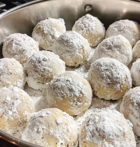 Buttery Pecan Snowball Cookies Recipe Easy Pecan Snowball Cookies Best Buttery Pecan Cookies Gluten Free Pecan Snowball Co...