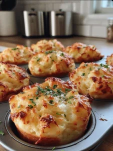 Cheesy Mashed Potato Puffs