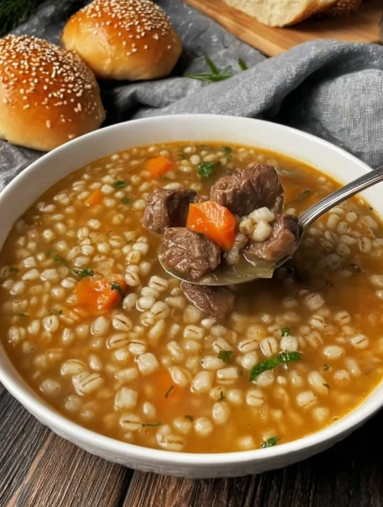 Cozy Grandma’s Beef and Barley Soup