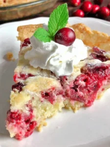 cranberry cream torte