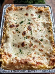 Creamy Alfredo Chicken Lasagna – Rich, Cheesy & Comforting