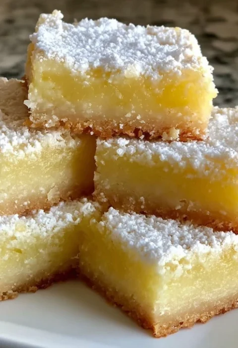 Easy 2 Ingredient Lemon Bars Quick Homemade Lemon Bars Recipe Simple Lemon Dessert Ideas Lemon Bars With Just Two Ingredie...