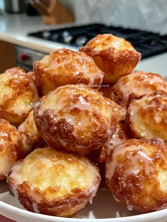 Easy Apple Fritter Bites Recipe Crispy Apple Fritter Bites Homemade Glazed Apple Fritter Bites Easy Recipe Best Apple Flav...