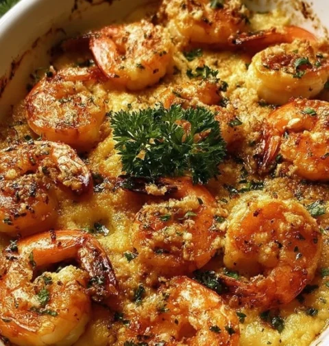 Easy Baked Shrimp In Garlic Butter Recipe Homemade Garlic Butter Shrimp Oven Best Garlic Butter Shrimp Recipe For Dinner L...