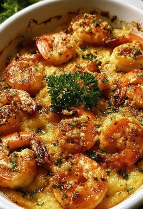 Easy Baked Shrimp In Garlic Butter Recipe Homemade Garlic Butter Shrimp Oven Best Garlic Butter Shrimp Recipe For Dinner L...