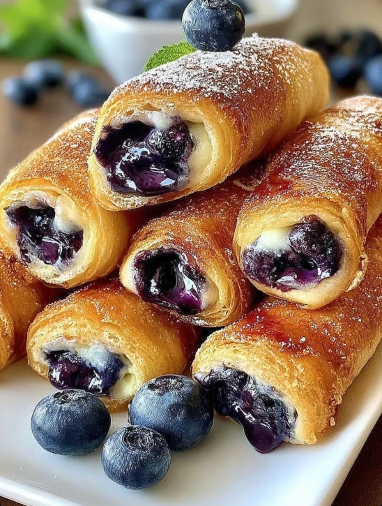 Blueberry Cheesecake Rolls Warm Creamy Bakerysoft