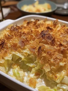 Easy Cabbage Casserole — creamy, cheesy & comforting