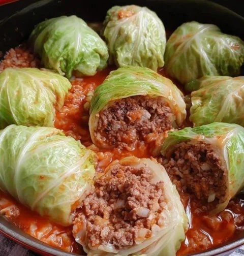 Easy Cabbage Rolls Recipe Family Favorite Best One-dish Cabbage Rolls For Kids Gluten-free Cabbage Rolls Homemade Vegan Ca...