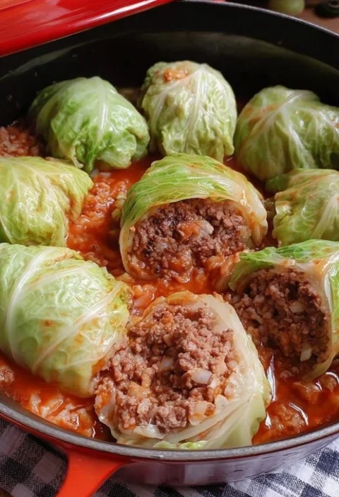 Easy Cabbage Rolls Recipe Family Favorite Best One-dish Cabbage Rolls For Kids Gluten-free Cabbage Rolls Homemade Vegan Ca...