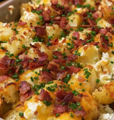Easy Chicken Bacon Ranch Potatoes Recipe Creamy Bacon Ranch Chicken Potatoes Cheesy Chicken Bacon Ranch Potatoes Loaded Ch...