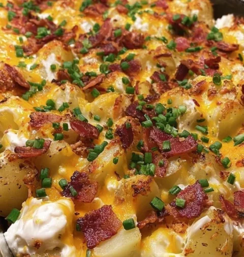 Easy Chicken Bacon Ranch Potatoes Recipe Baked Chicken Bacon Ranch Potatoes How To Make Chicken Bacon Ranch Potatoes Best ...