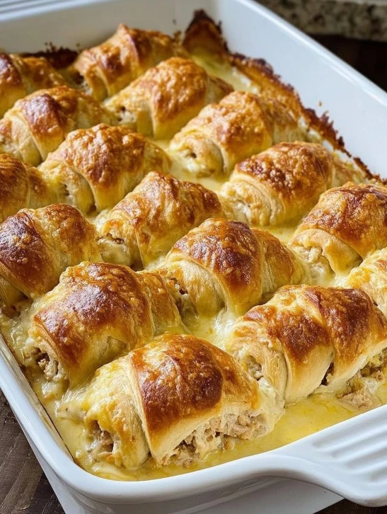 Easy Chicken Crescent Roll-ups Recipe Creamy Chicken Crescent Roll-ups For Kids Cheesy Chicken Stuffed Crescent Rolls Best...