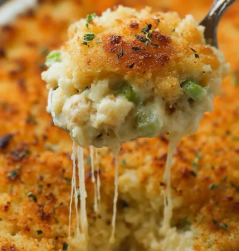 Easy Chicken Dressing Casserole Recipe Creamy Chicken Casserole Dinner Ideas One Dish Chicken Dinner Recipes Comforting Ch...