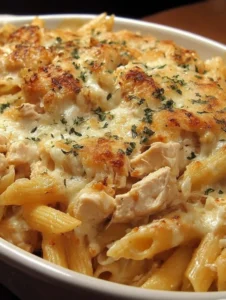 One-Dish Chicken Penne Casserole — hearty, simple & family-friendly