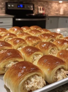 Easy Chicken Stuffed Crescent Rolls