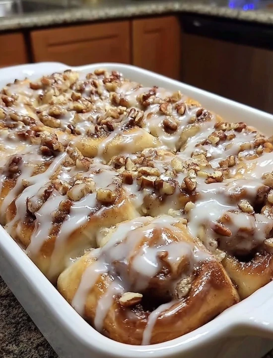 Easy Quartered Cinnamon Rolls Bake — quick dessert with canned dough
