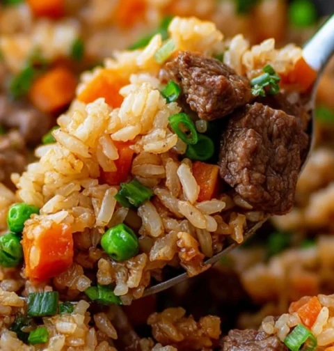 Easy Classic Beef Fried Rice Recipe Quick Savory Beef Fried Rice Better Than Takeout Beef Fried Rice Homemade Beef Fried R...
