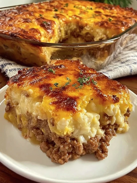 Easy Cowboy Meatloaf Potato Casserole Recipe Hearty Cheesy Potato Casserole Comforting Meatloaf Casserole Ideas Easy Dinne...