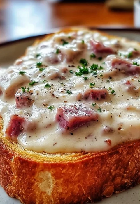 Easy Creamed Chipped Beef On Toast Recipe Quick Creamed Chipped Beef Toast Best Creamed Chipped Beef Recipe Homemade Cream...