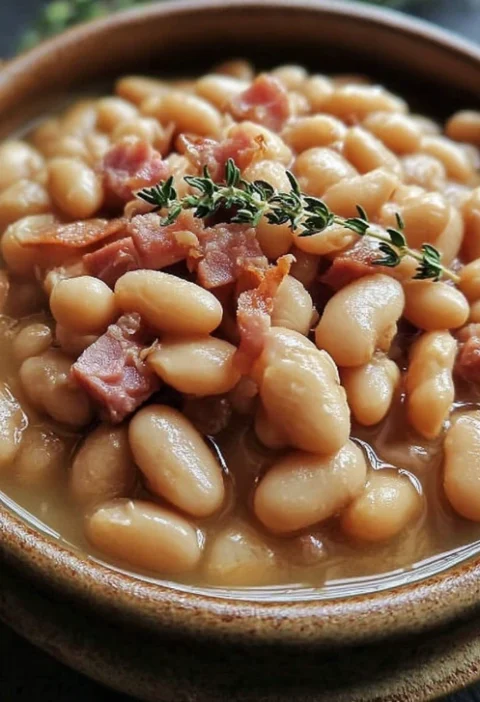 Easy Crock Pot Great Northern Beans Recipe Mom's Slow Cooker White Beans Best Great Northern Beans Crock Pot Dish Classic ...