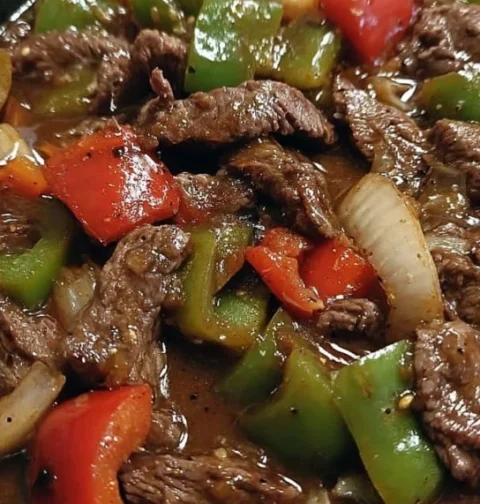 Easy Crock Pot Pepper Steak Recipe Best Slow Cooker Pepper Steak How To Make Pepper Steak In A Crock Pot Gluten-free Crock...
