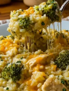 Crockpot Cheesy Chicken Broccoli Rice