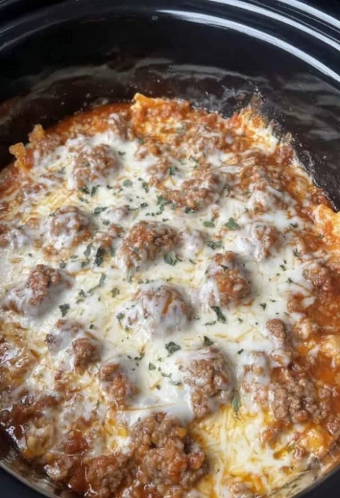 Easy Crockpot Lasagna Recipe For Weeknights One-pot Lasagna Crockpot Meal Prep Quick Family Dinner Crockpot Lasagna Health...