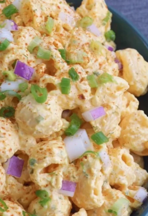 Easy Deviled Egg Pasta Salad Recipe Creamy Deviled Egg Macaroni Salad Best Pasta Salad For Picnics Tangy Deviled Egg Pasta...