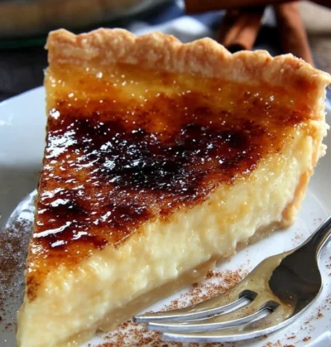 Easy Eggnog Brûlée Pie Recipe Best Eggnog Brûlée Pie For Christmas Homemade Eggnog Custard Pie Tutorial How To Make Eg...