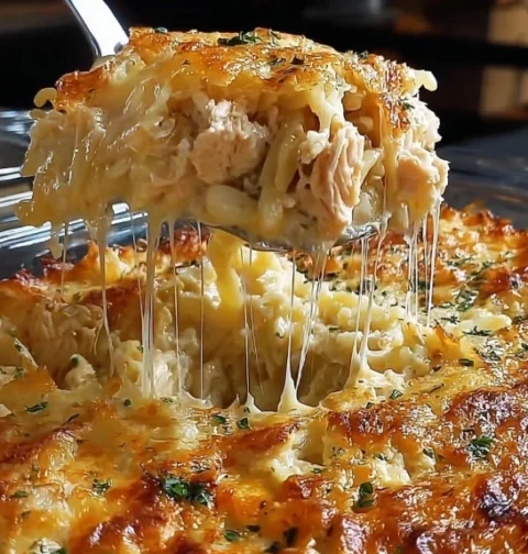 Easy Farmhouse Chicken Hashbrown Casserole Recipe Homemade Warm Chicken Hashbrown Casserole Best Chicken Hashbrown Cassero...