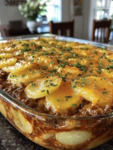 Loaded Ground Beef and Potatoes Skillet