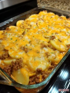 One-Pan Hamburger Potato Casserole — simple, cozy weeknight comfort