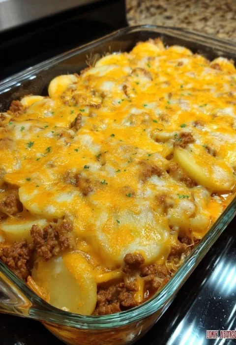 Easy Hamburger Potato Casserole Recipe One-pan Hamburger Casserole Ideas Quick Hamburger Potato Bake Cozy Weeknight Hambur...