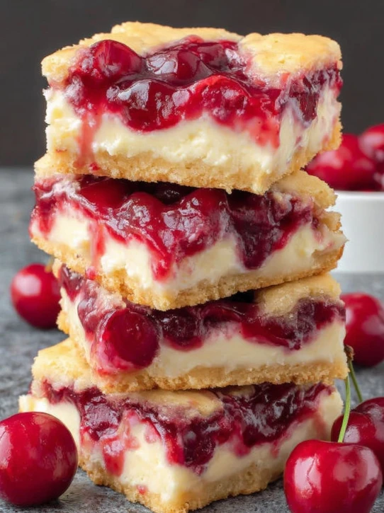 Holiday Cherry Bars — simple, colorful & crowd-pleasing