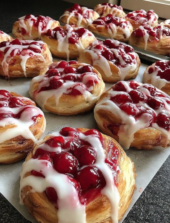 Mini Cherry Cheese Danishes Recipe