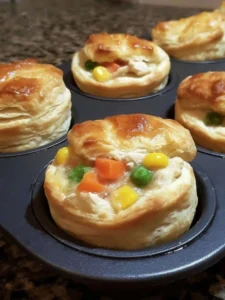 Easy mini chicken pot pies