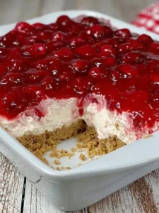 No Bake Cherry Cheesecake