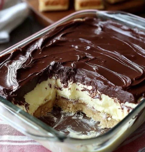 Easy No-bake Chocolate Eclair Cake Recipe Chocolate Eclair Cake No Oven Needed Best Chocolate Eclair Dessert No Baking How...