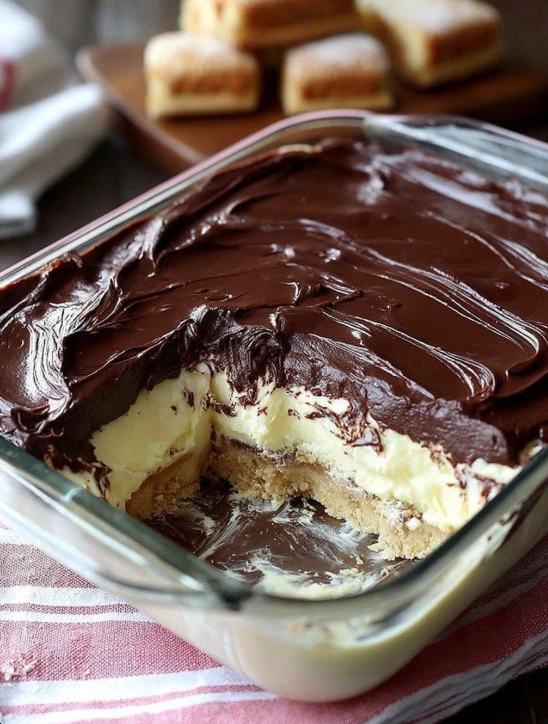 No-Bake Chocolate Eclair Cake