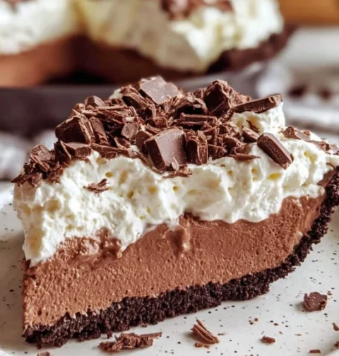 Easy No Bake Chocolate Pie For Church Cozy Church Potluck Dessert Recipes No Bake Chocolate Pie Potluck Ideas Quick No Bak...